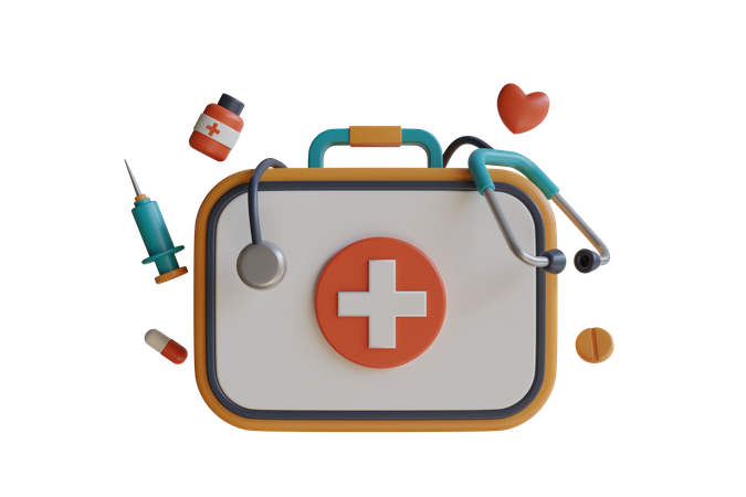 First Aid Kit Bag  3D Icon