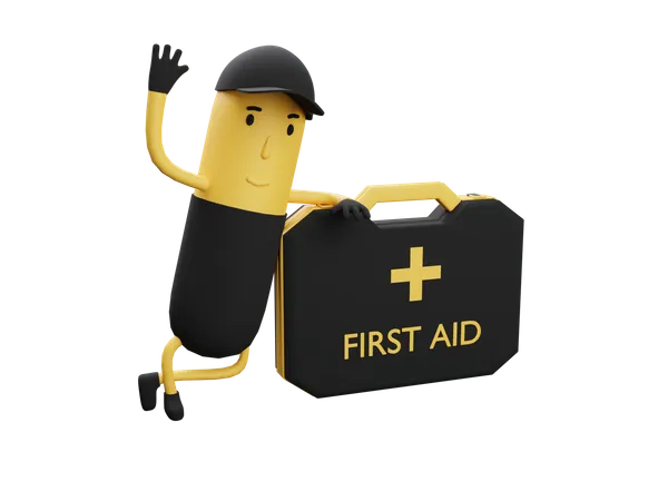 First Aid Man  3D Icon