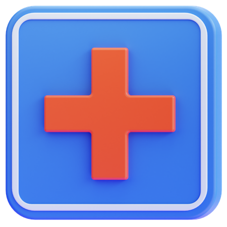 First aid sign  3D Icon