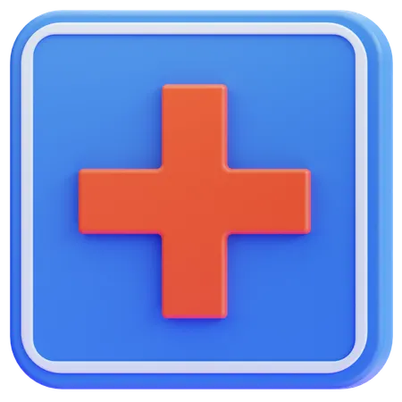 First aid sign  3D Icon