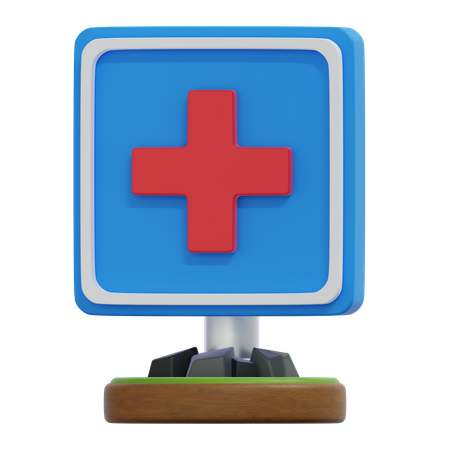 FIRST AID SIGN  3D Icon