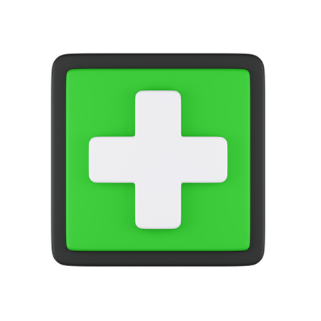 First Aid Sign  3D Icon