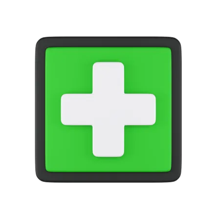 First Aid Sign  3D Icon