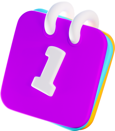 First April  3D Icon
