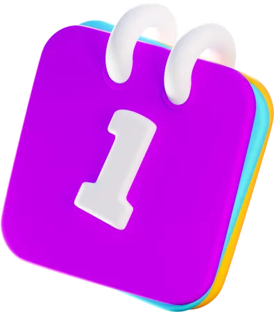 First April  3D Icon
