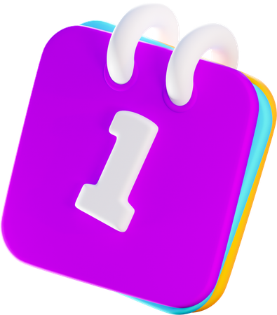First April  3D Icon