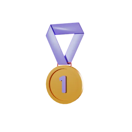 First Medal  3D Icon