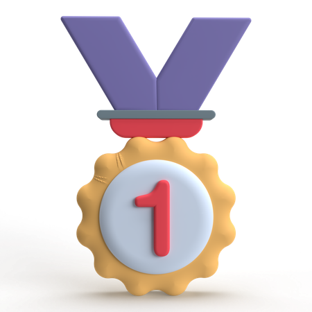 First Medal  3D Icon