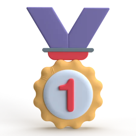 First Medal  3D Icon