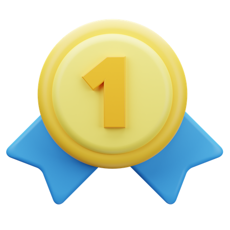 First Medal  3D Icon