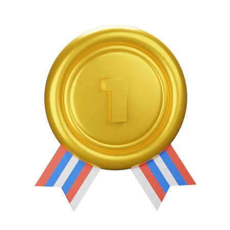 First Medal  3D Icon