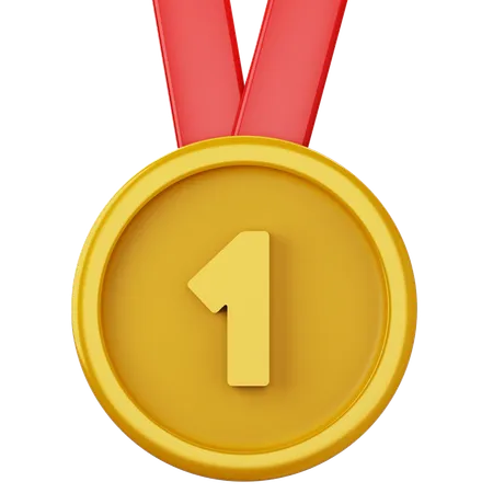 First Medal  3D Icon