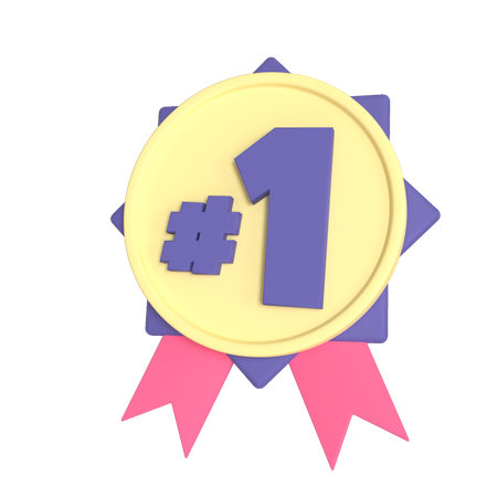 First medal  3D Icon