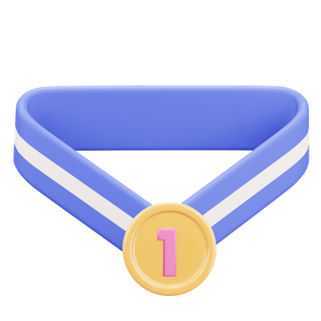 First Medal 3D Illustration