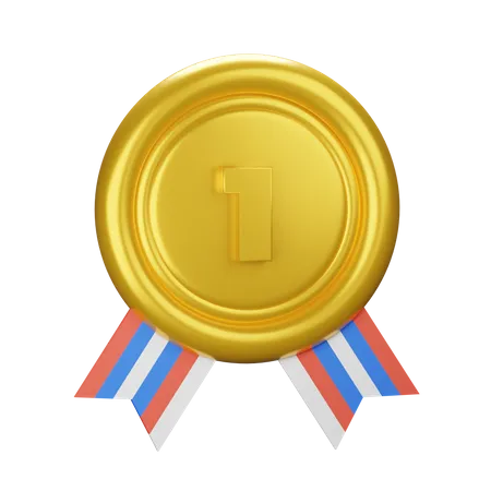 First Medal  3D Icon