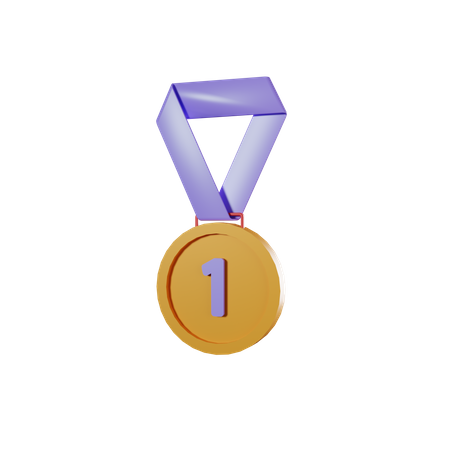 First Medal  3D Icon