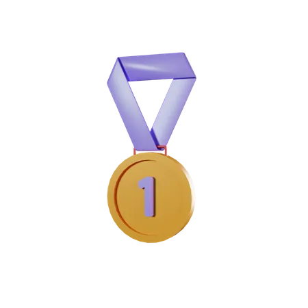 Winners Gold Medal 3 D Illustration 3D Icon
