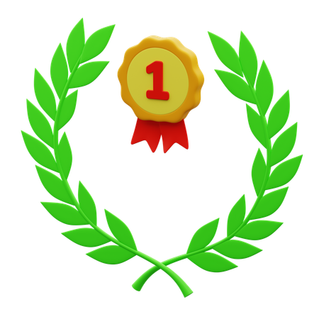 First Place Achievement  3D Icon