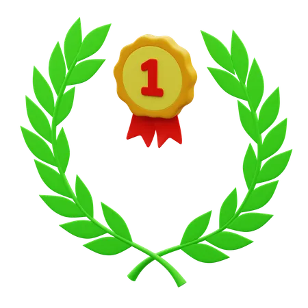 First Place Achievement  3D Icon