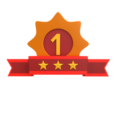 First Place Achievement  3D Icon