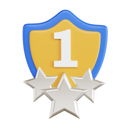 First Place Badge  3D Icon