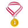 3d first place medal illustration