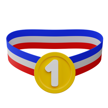 First Place Medal 3D Illustration