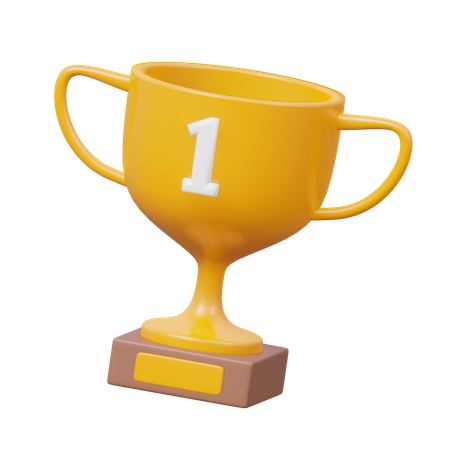 First Place Trophy  3D Icon