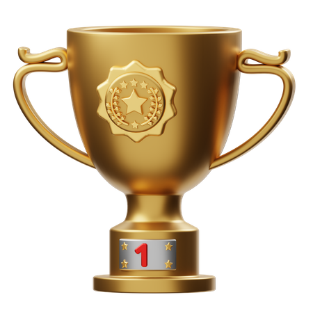 First Place Trophy  3D Icon