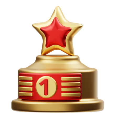 First Place Trophy  3D Icon