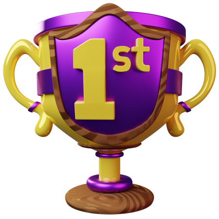 First Place Trophy  3D Icon