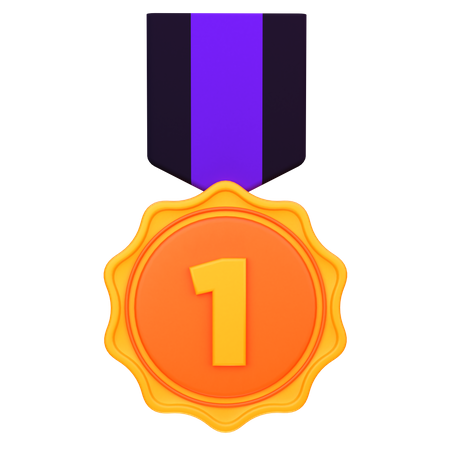 First Position Medal  3D Icon