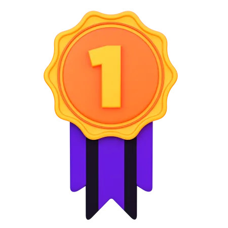 First Position Medal  3D Icon