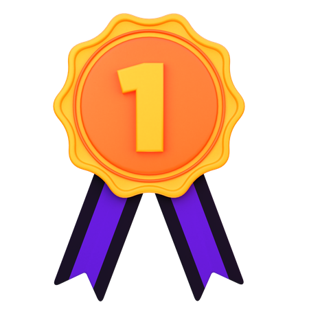 First Position Medal  3D Icon