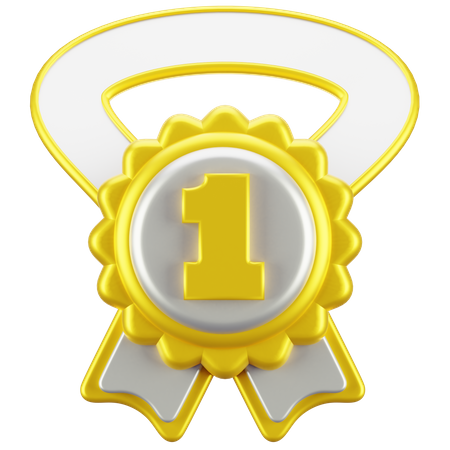 First Position Medal  3D Icon