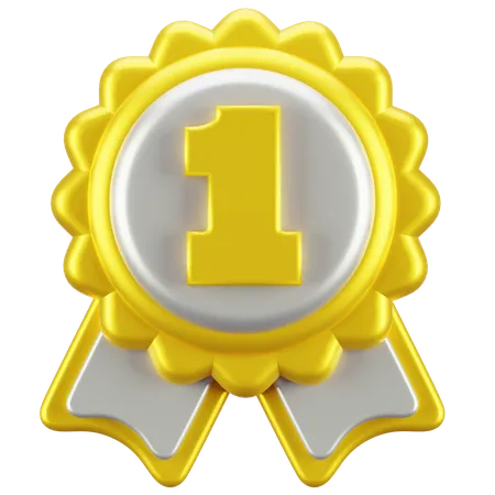 First Position Medal  3D Icon