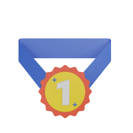 First Position Medal  3D Icon