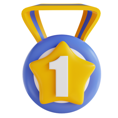 First Position Medal  3D Icon