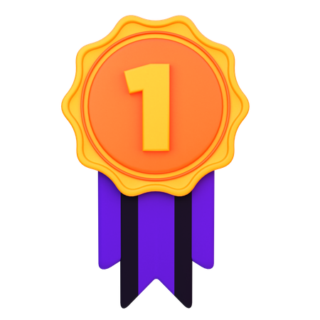First Position Medal  3D Icon