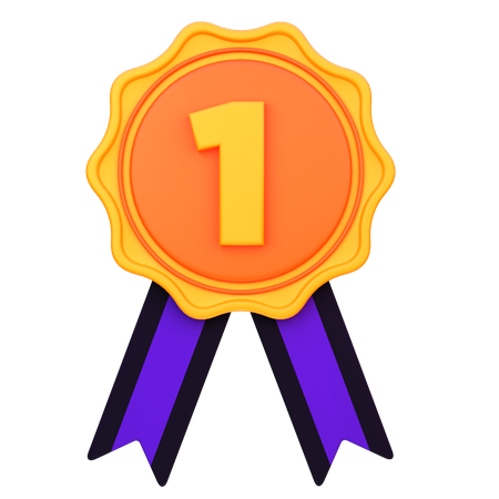 First Position Medal  3D Icon