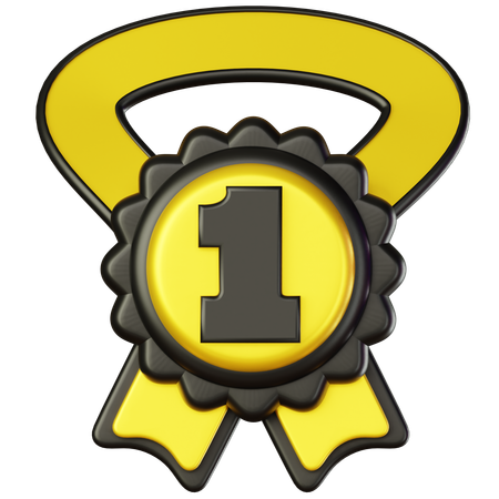 First Position Medal  3D Icon