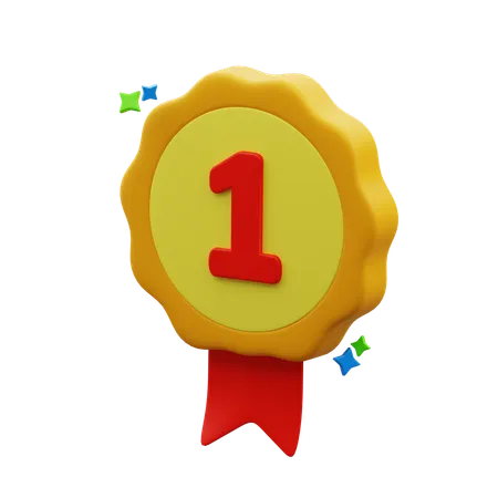 First Rank Badge  3D Icon