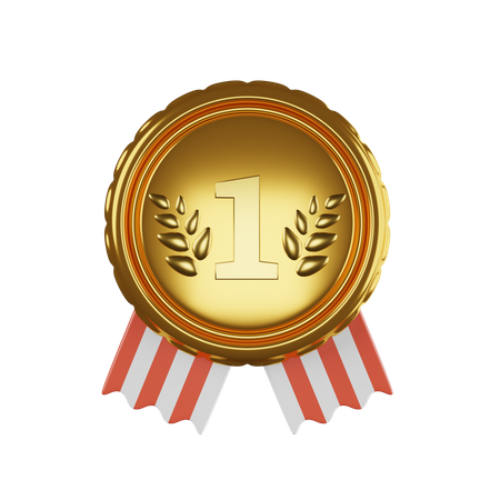 First Rank Badge 3D Icon