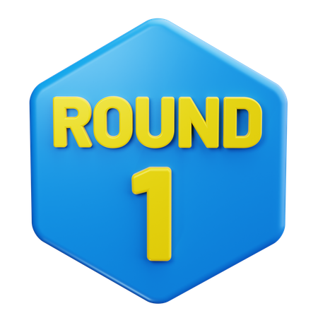 First Round  3D Icon