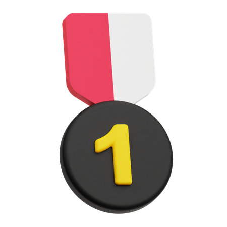 最初の勝者  3D Icon