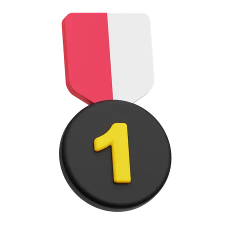 最初の勝者  3D Icon
