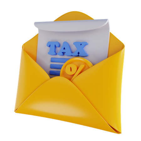 E-mail fiscal  3D Icon