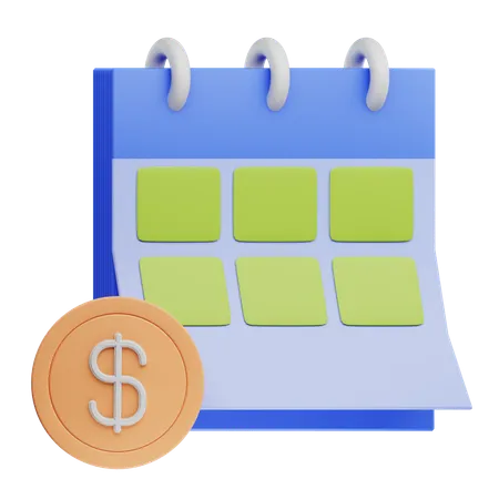 3 D Accounting Illustration Fiscal Year 3D Icon