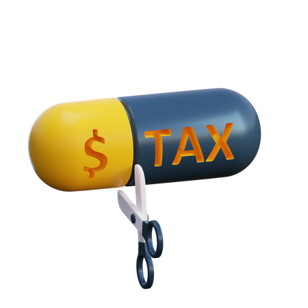 Taxe financière  3D Icon