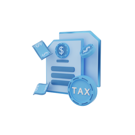 Taxe financière  3D Icon